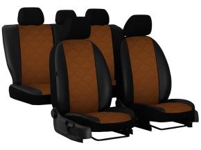 Autostoelhoezen op maat Leer (met patroon) AUDI Q7 II 7m. (2015-2020)