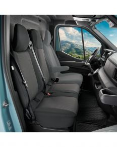 Autostoelhoezen Tailor Made voor Nissan Interstar III vanaf 2025 (dubbele bijrijdersbank)