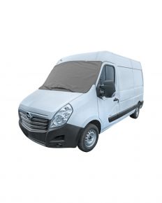 Vorstbeschermhoes voor de voorruit van een bestelwagen Winter Delivery Van XXL, grijs (110 × 170–185 cm)