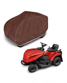 Beschermhoes voor gazontractor Optimal Garage L190, bruin (190 x 83 x 77 cm)