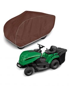 Beschermhoes voor gazontractor met opvangbak achteraan Optimal Garage XL230, bruin (230 x 83 x 77 cm)