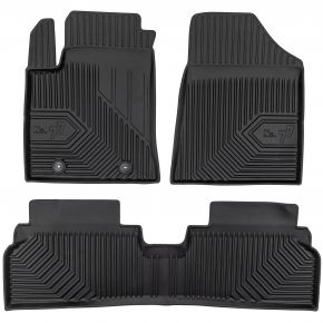 3D rubberen vloermatten No.77 voor Hyundai Kona Electric II crossover vanaf 2022 (3 stukken)