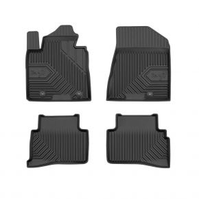 3D rubberen vloermatten No.77 voor HYUNDAI TUCSON III (met spanband achter de bestuurdersstoel) 2015-2020 (4 stukken)