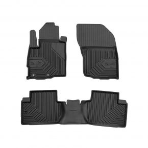 3D rubberen vloermatten No.77 voor Mitsubishi Outlander II 2006-2012 (3 stukken)