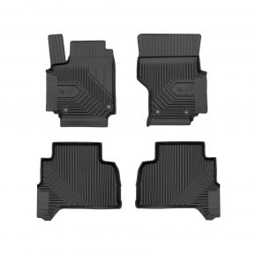 3D rubberen vloermatten No.77 voor Volkswagen Amarok I pickup, dubbele cabine 2009-2021 (4 stukken)