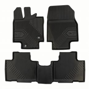 3D rubberen vloermatten No.77 voor Toyota Highlander IV vanaf 2019 (3 stukken)
