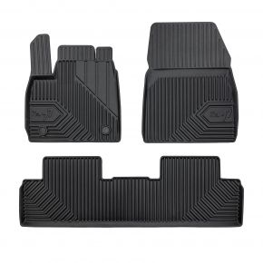 3D rubberen vloermatten No.77 voor Renault Megane E-Tech crossover vanaf 2022 (3 stukken)