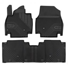 3D rubberen vloermatten No.77 voor Kia EV9 vanaf 2023 (3 stukken)