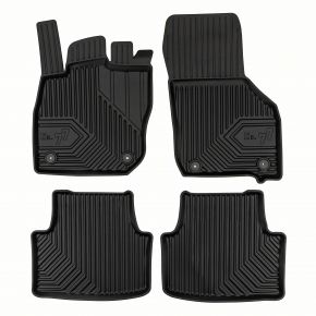 3D rubberen vloermatten No.77 voor Škoda Octavia IV Mild hybrid vanaf 2019 (4 stukken)