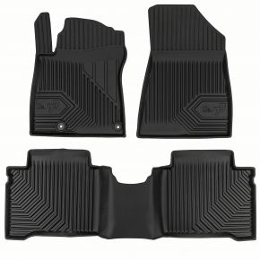 3D rubberen vloermatten No.77 voor Kia Niro II crossover, hybrid vanaf 2022 (3 stukken)