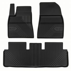 3D rubberen vloermatten No.77 voor Tesla Model 3 sedan, na facelift vanaf 2023 (3 stukken)