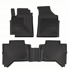 3D rubberen vloermatten No.77 voor JAC T8 Pro pickup vanaf 2025 (3 stukken)