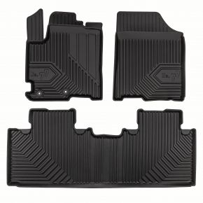 3D rubberen vloermatten No.77 voor JAC JS8 Pro 1e en 2e zitrij vanaf 2024 (3 stukken)
