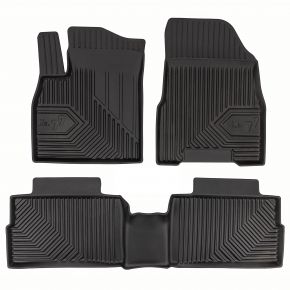 3D rubberen vloermatten No.77 voor Jaecoo J5 crossover, behalve hybrid vanaf 2025 (3 stukken)