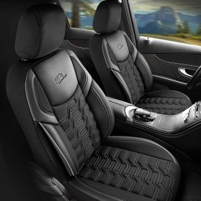 Autostoelhoezen BERLIN zwart-grijs compatibel met ALFA ROMEO 146