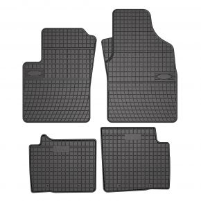 Rubber Automatten Fiat 500 hatchback, hybrid 4 stukken vanaf 2020