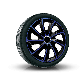 Wieldoppen MERCEDES 14", STIG EXTRA blauw-zwart 4 stuks