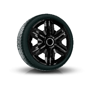 Wieldoppen TOYOTA 14", FAST ZWART GELAKT 4 stuks