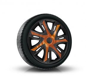 Wieldoppen voor ALFA ROMEO 15", N-POWER BICOLOR koper-zwart 4 stuks
