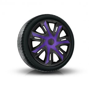 Wieldoppen voor ALFA ROMEO 15", N-POWER BICOLOR paars-zwart 4 stuks
