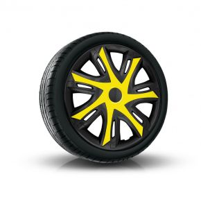 Wieldoppen SUZUKI 14" N-POWER geel-zwart 4 stuks