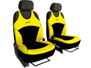 Autostoelhoezen Activ Sport geel, voorstoelen 2 stuks