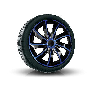 Wieldoppen ALFA ROMEO 15", QUAD BICOLOR blauw 4 stuks