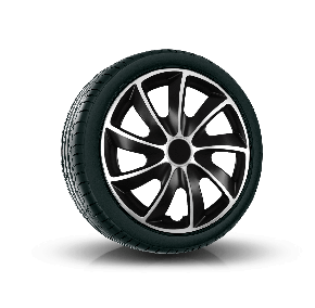 Wieldoppen voor Alfa Romeo 15", Quad bicolor, 4 stuks