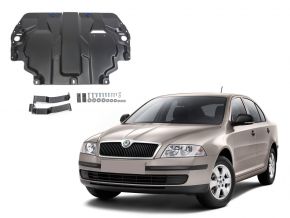 De stalen deksel van de motor en de voor Skoda  Octavia А5 past op alle motoren 2008-2013