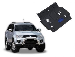 De stalen motordeksel voor MITSUBISHI PAJERO SPORT / CHALLENGER / MONTERO SPORT 3,0; 3,2 2007-2015