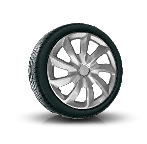 Wieldoppen FIAT BLUE 14", STIG grijs gelakt 4 stuks