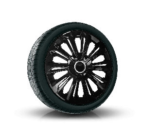 Wieldoppen FORD 14", STRONG ZWART GELAKT 4 stuks