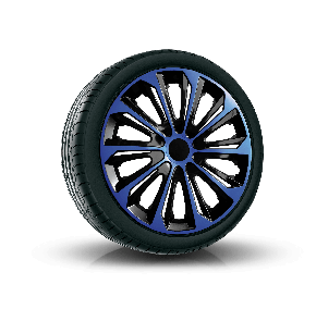 Wieldoppen ALFA ROMEO 15", STRONG DUOCOLOR blauw-zwart 4 stuks