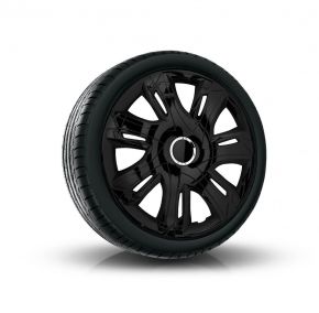 Wieldoppen SUZUKI 14", SUPERNOVA zwart gelakt 4 stuks