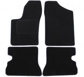 Velours automatten op maat voor Fiat Seicento 4pcs 1998-2009 (4 stuks)