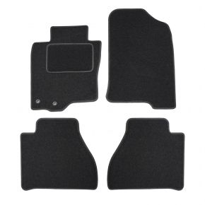 Velours automatten op maat voor Nissan Navara D23 2016- (4 stuks)