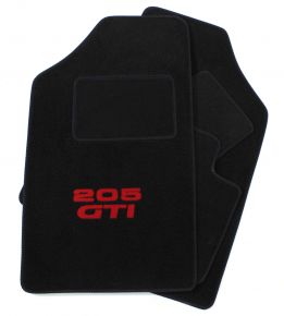 Velours automatten op maat voor Peugeot 205 GTI 1986-2003 (4 stuks)