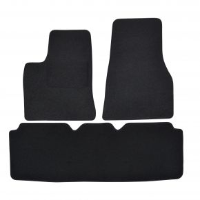 Velours automatten op maat voor Tesla S 2012- (3 stuks)