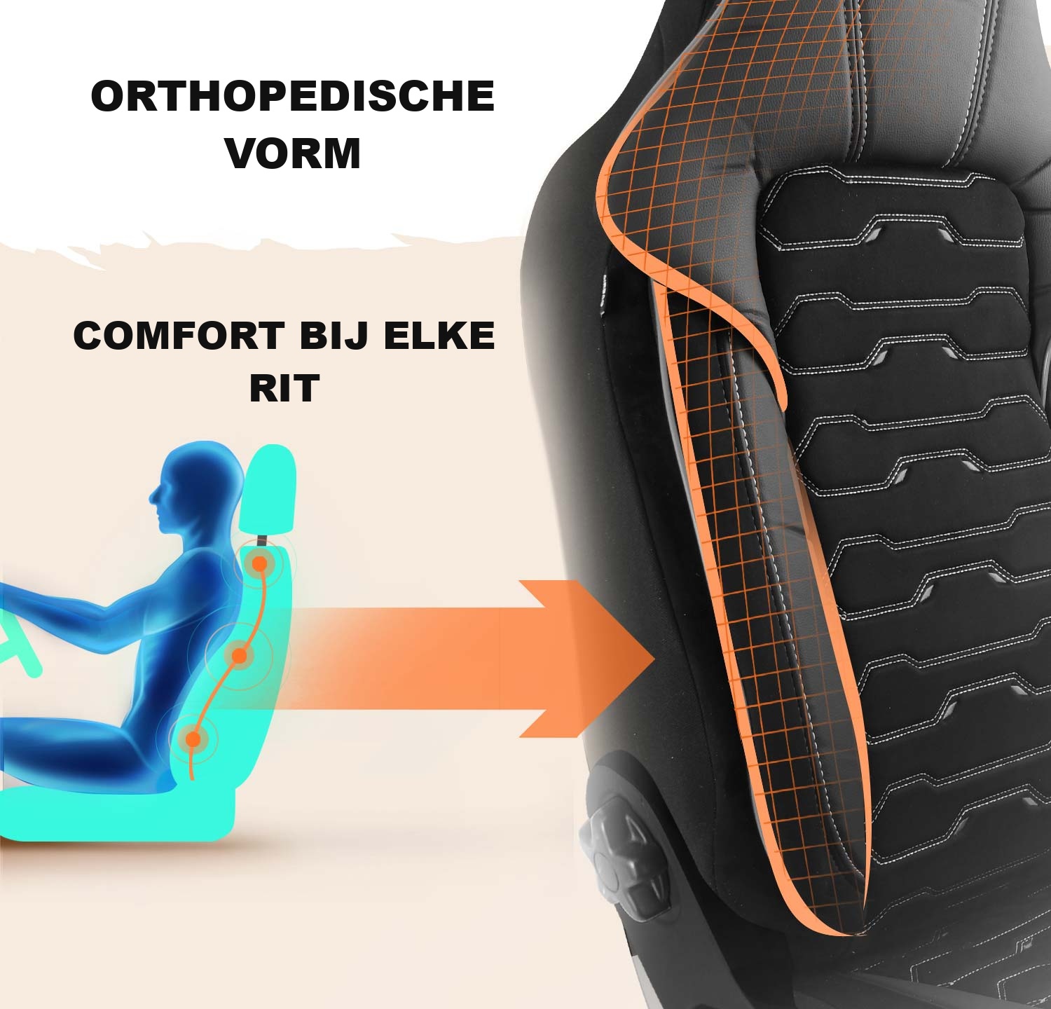 Vorm van de Beirut autostoelhoezen voor comfort tijdens het rijden