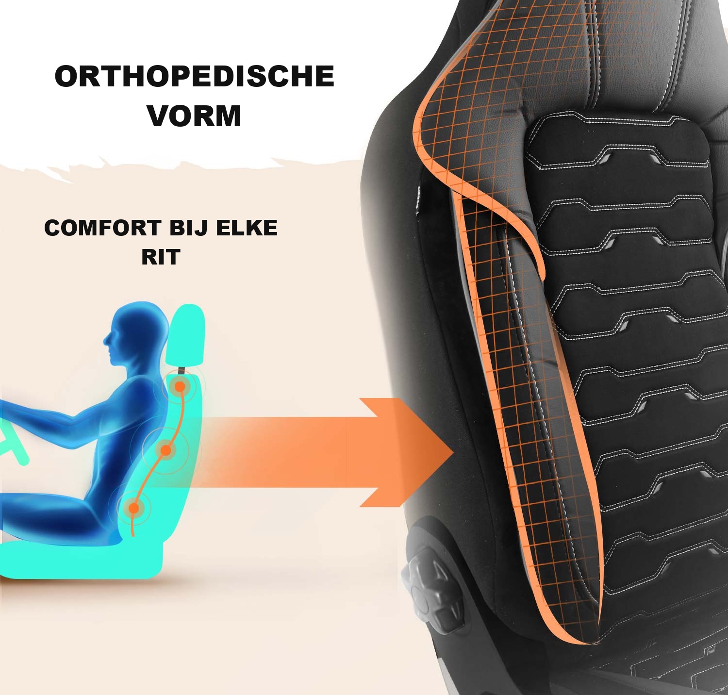 Vorm van de Beirut autostoelhoezen voor comfort tijdens het rijden