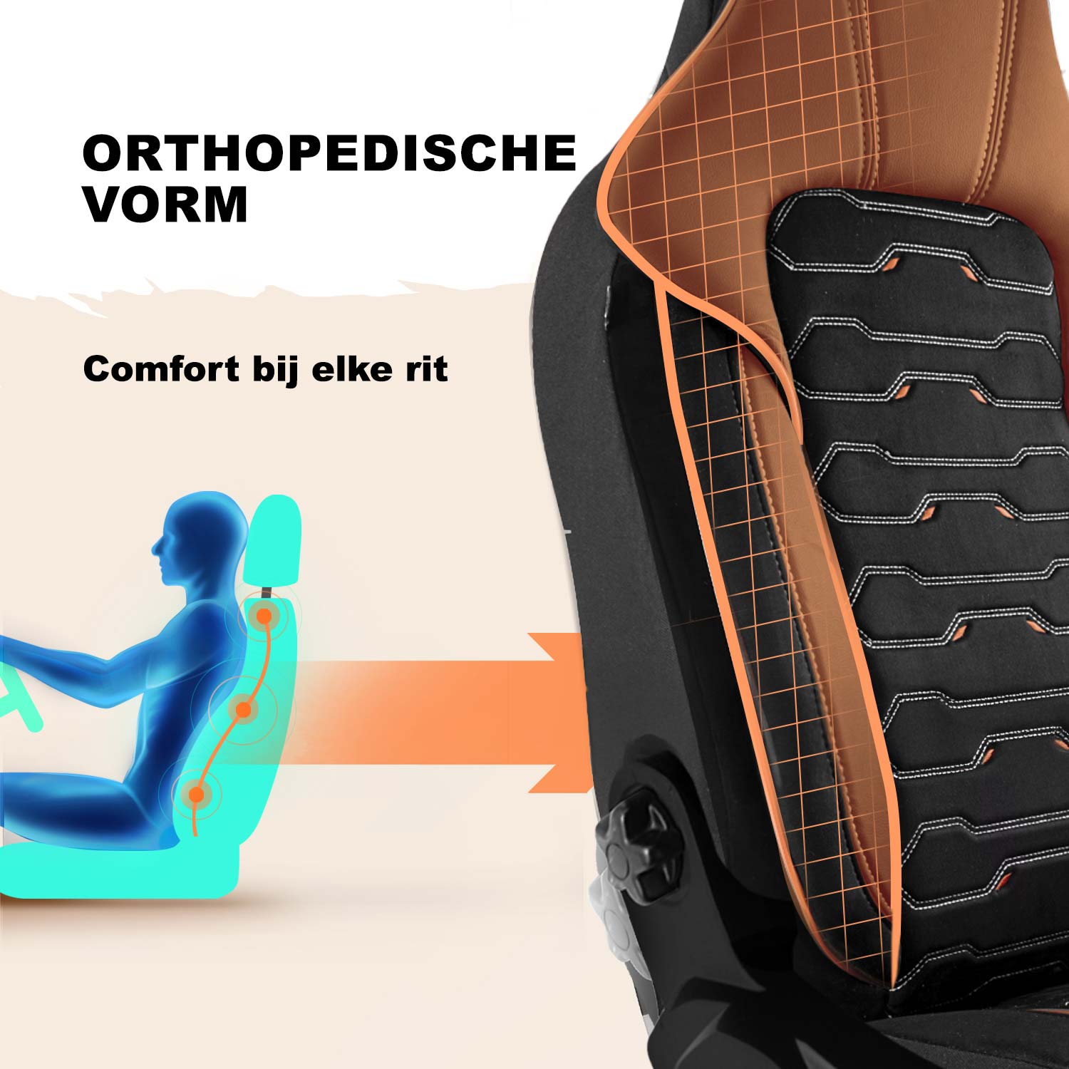 Vorm van de Beirut autostoelhoezen voor comfort tijdens het rijden