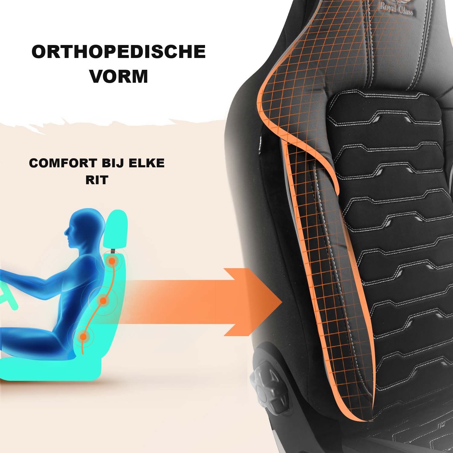 Vorm van de Beirut autostoelhoezen voor comfort tijdens het rijden