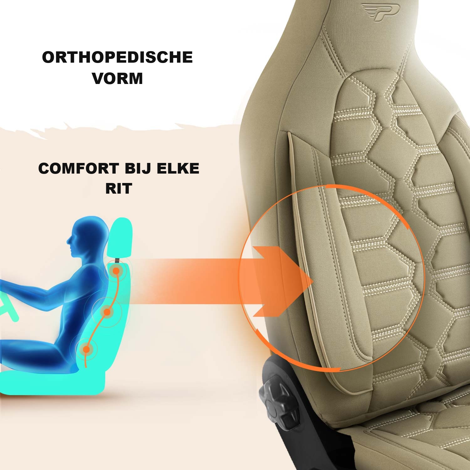 Vorm van de Boston autostoelhoezen voor comfort tijdens het rijden